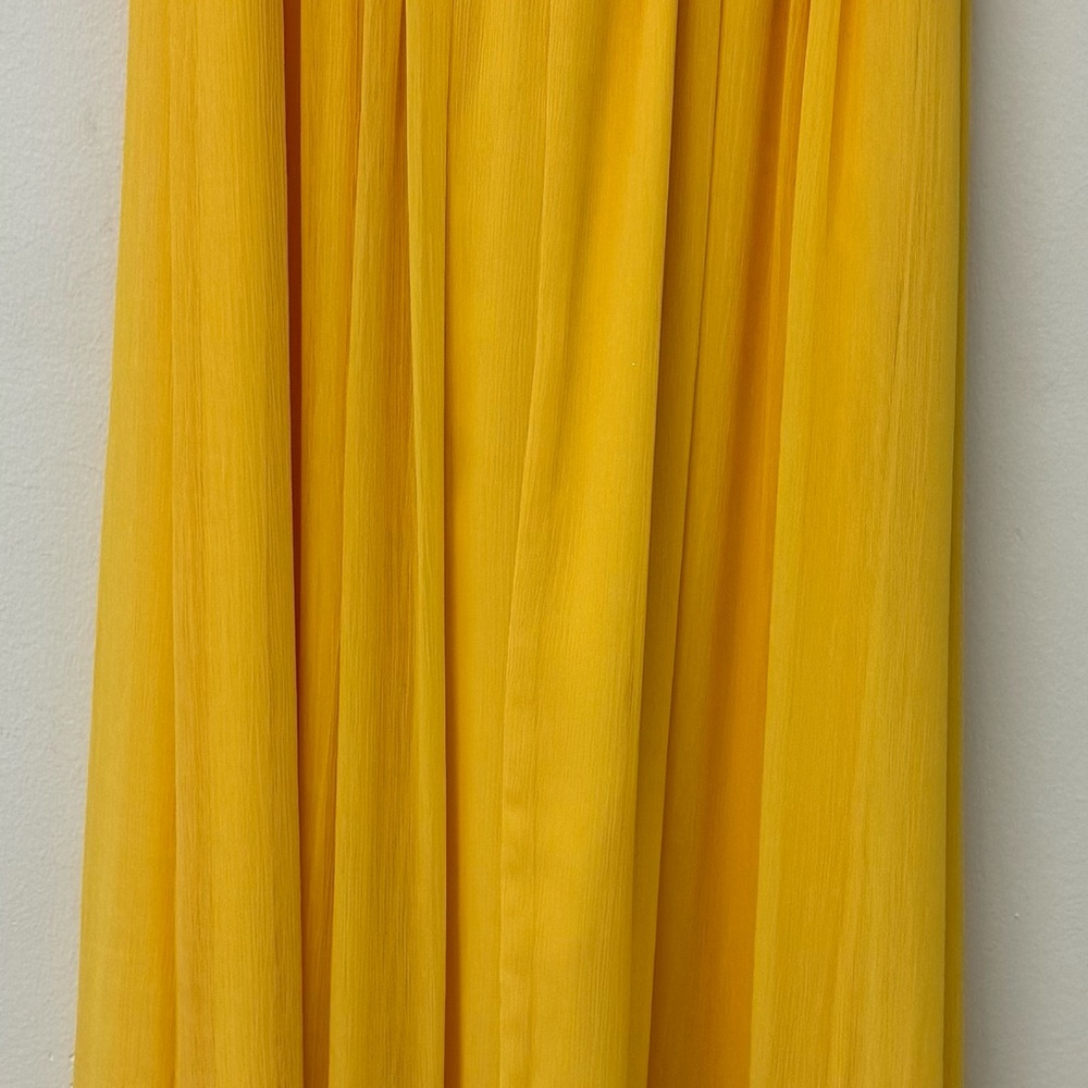 Max & Cleo Yellow Strapless Sundress with Sweetheart Neckline - Picture 4 of 6